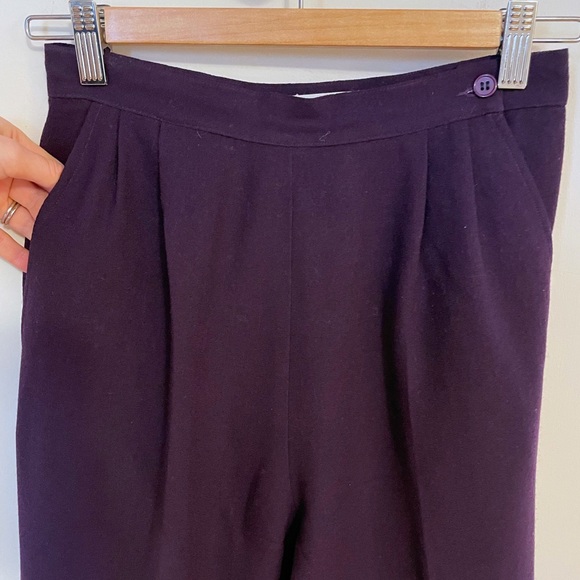 Ports International wool purple high rise pants - Picture 11 of 13